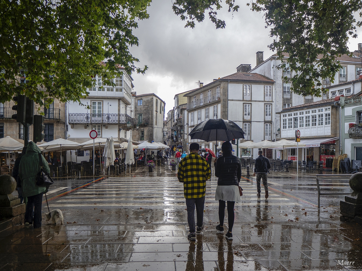 Puerta Fajera con lluvia.