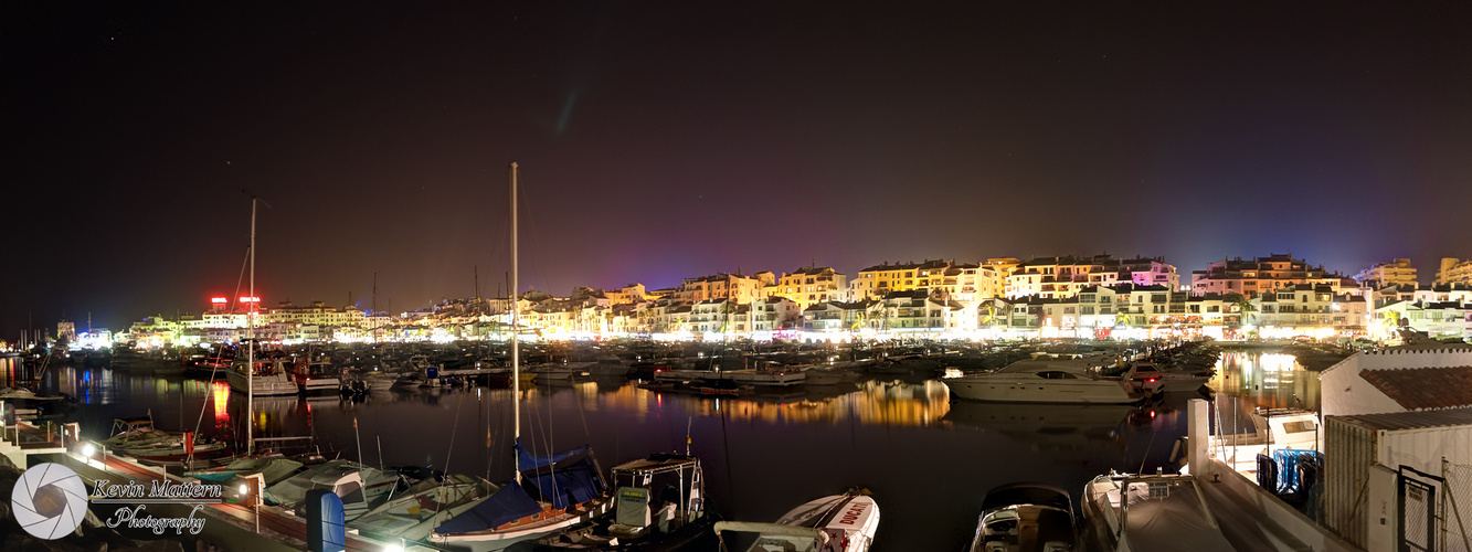 Puerto Banús - HDRI (Nachtpanorama)