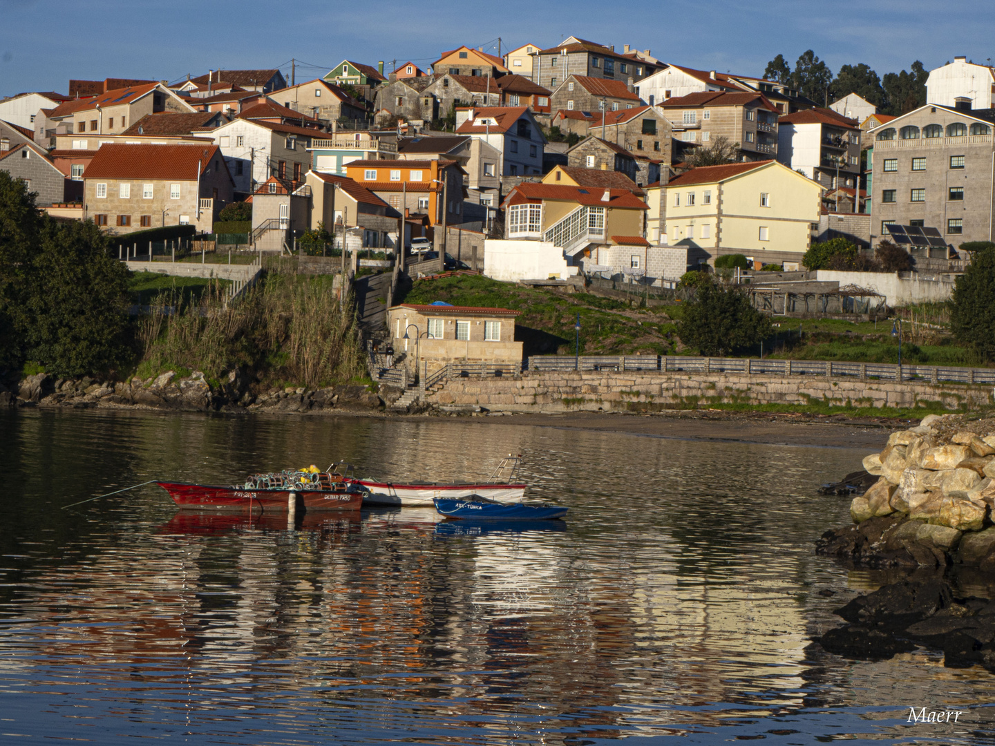 Puerto Campelo en La Ría de Pontevedra.