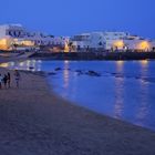 Puerto de Caleta del Sebo al anochecer