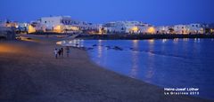 Puerto de Caleta del Sebo al anochecer