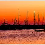 Puerto de Sant Antoni por la noche