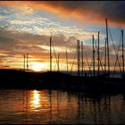 Puerto de Viveiro al atardecer