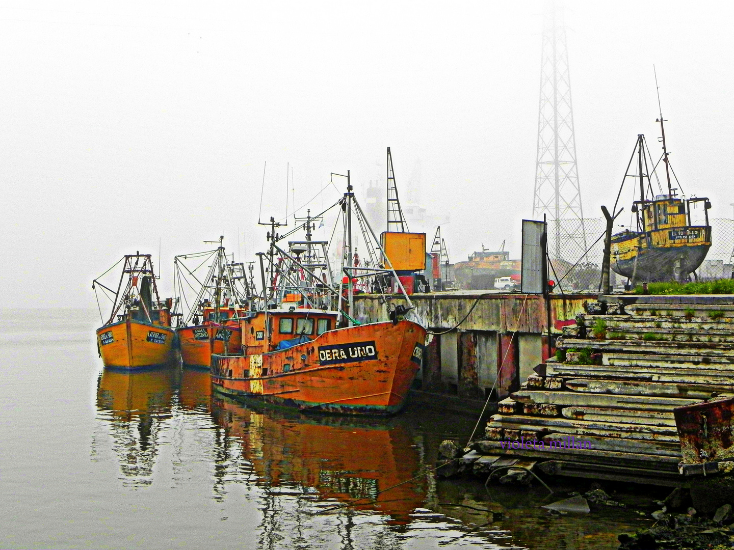 puerto quequen,lanchas pesqueras