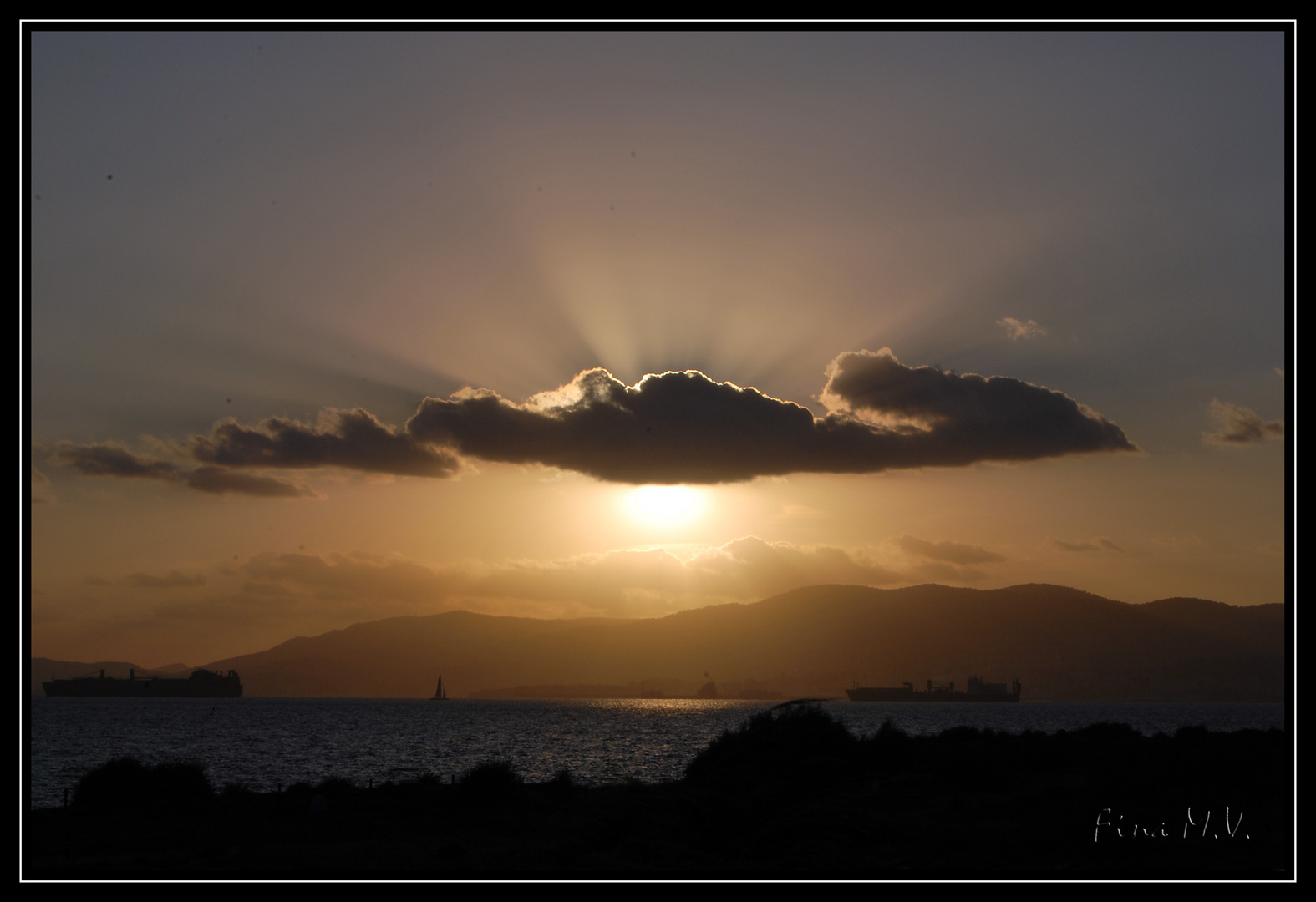 Puesta de sol desde Es Carnatje