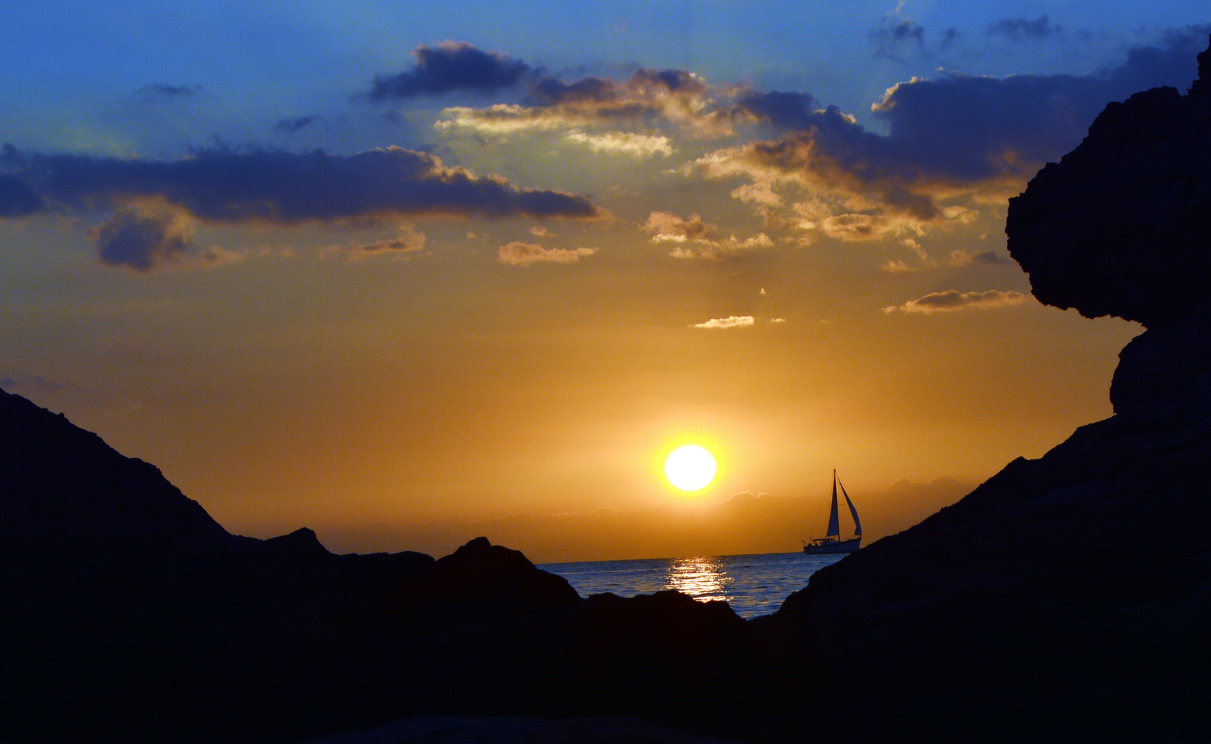 Puesta de sol desde Es Clot D'es Moro-Mallorca