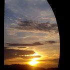 Puesta de sol desde la ventana