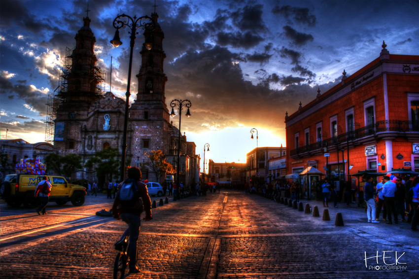 puesta de sol en Aguascalientes