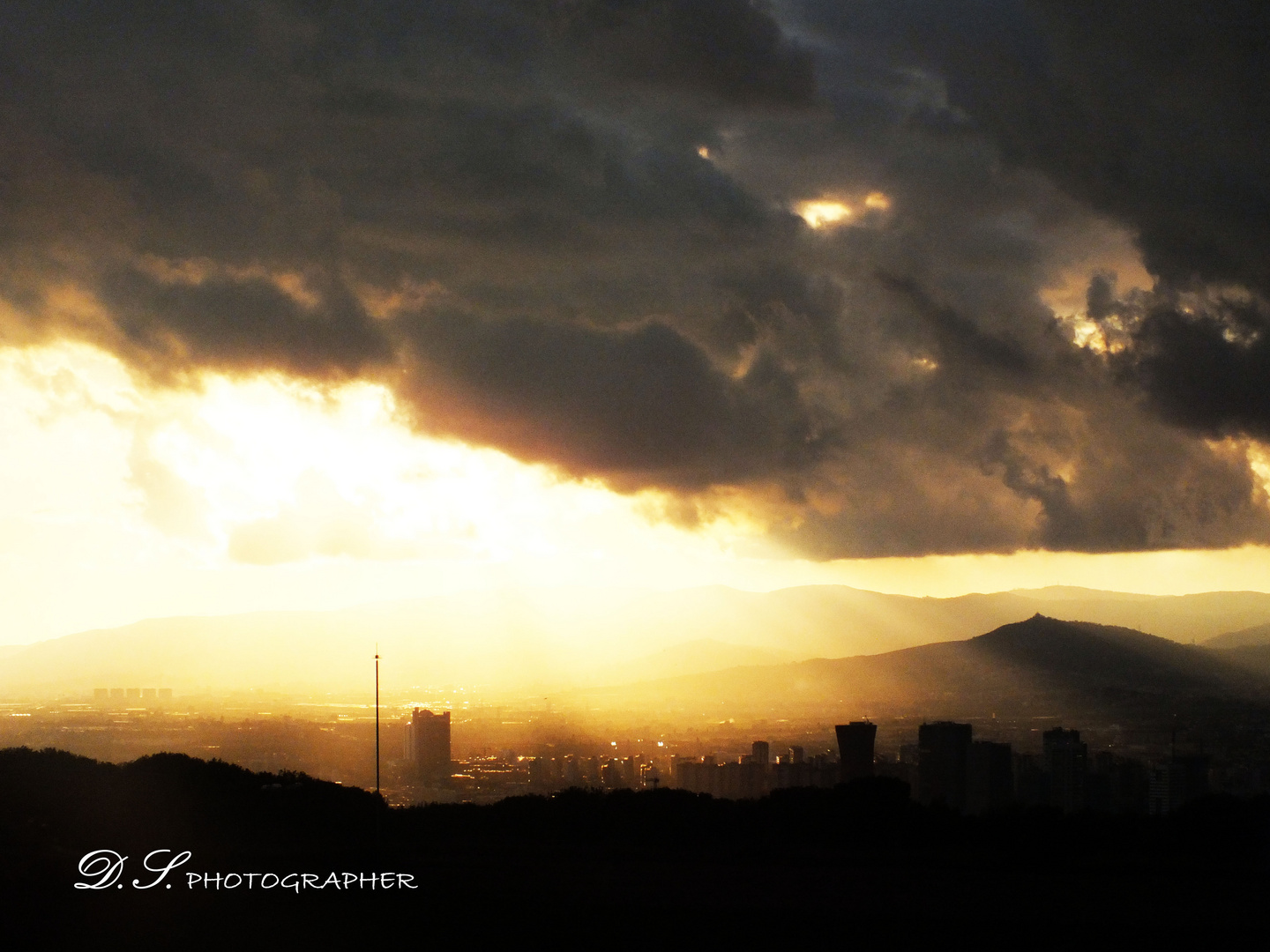 Puesta de sol en Barcelona (1)