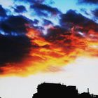 Puesta de sol en Barcelona