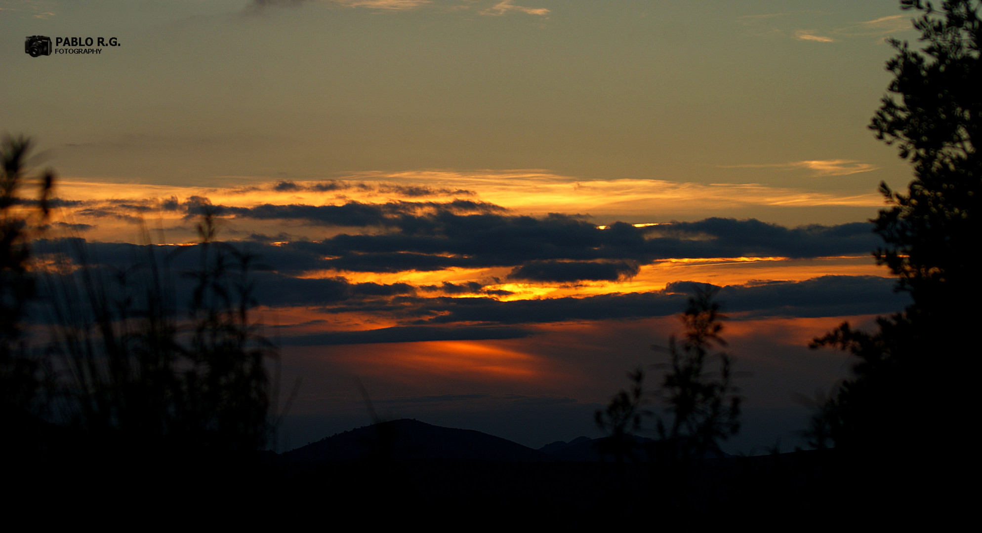 Puesta de sol en Castañar de Ibor