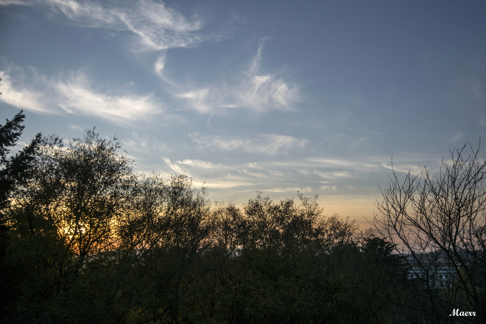 Puesta de sol en Diciembre 2017