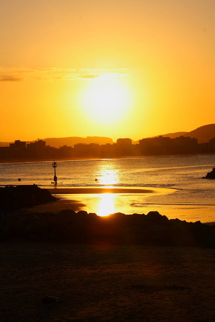 Puesta de Sol en el Cantabrico