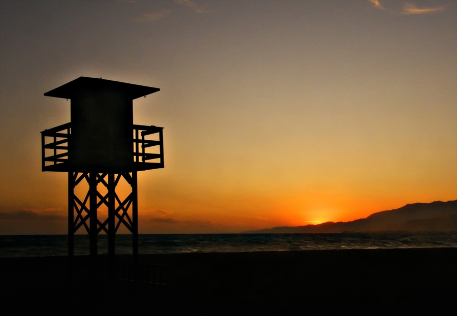 Puesta de sol en el Mediterraneo