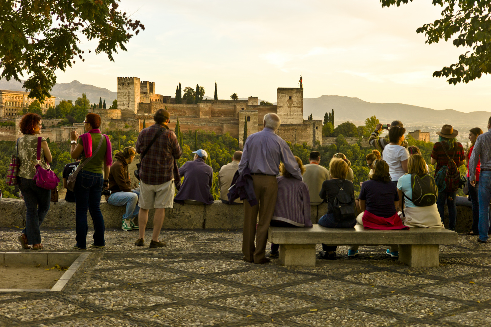 Puesta de Sol en el Mirador de San Nicolas, Granada