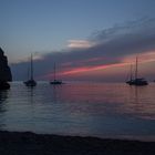 Puesta de sol en el Torrent de Pareis