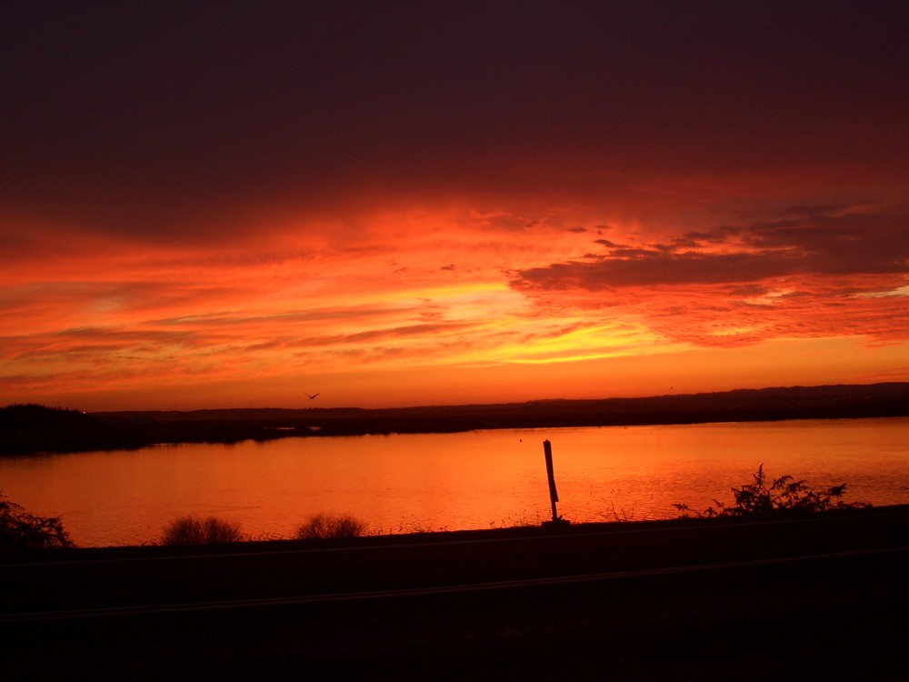 puesta de sol en huelva