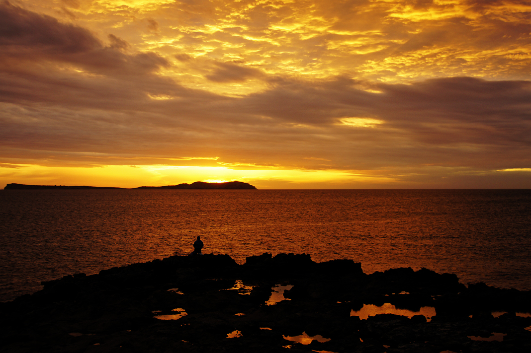 Puesta de sol en Ibiza