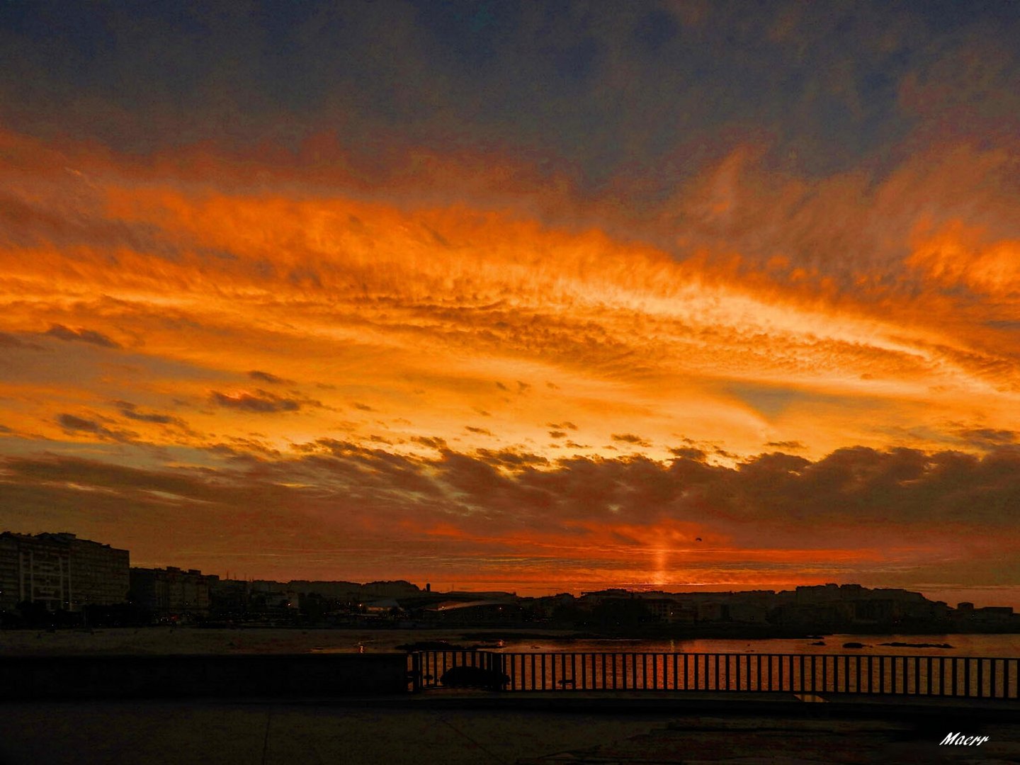 Puesta de sol en La Coruña