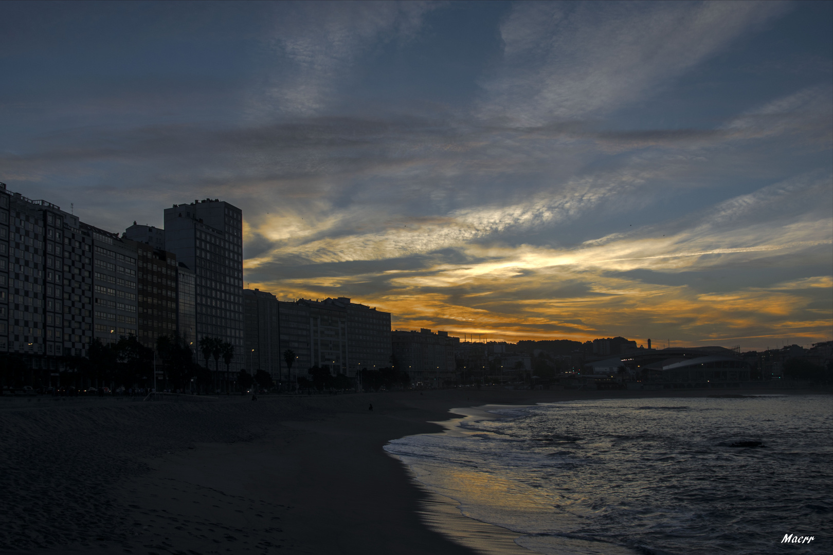 Puesta de sol en La Coruña