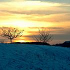 Puesta de sol en los cerros de Alcalá