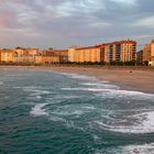 Puesta de sol en Riazor. La Coruña.