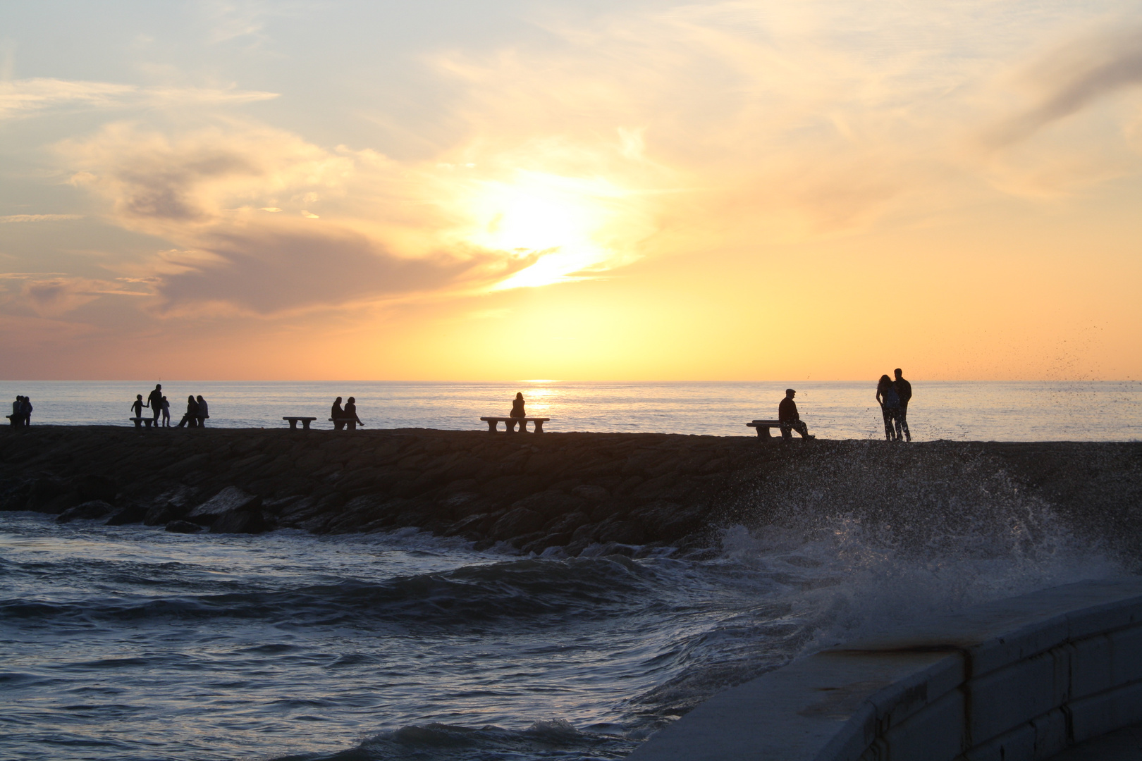 Puesta de sol en Rota (Cádiz)