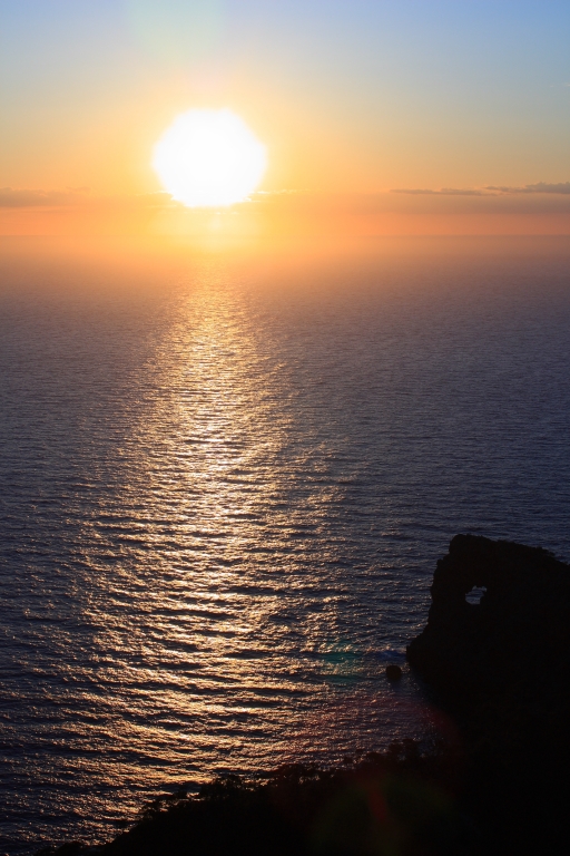 Puesta de sol en Sa Foradada