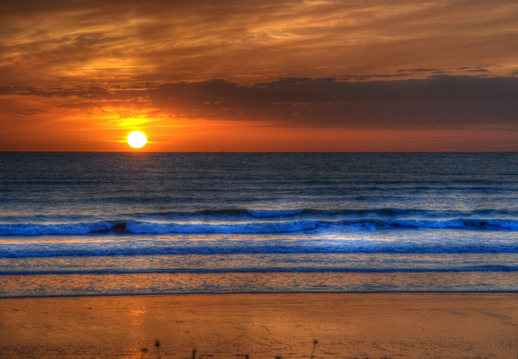 puesta de sol en Sanlúcar de Barrameda