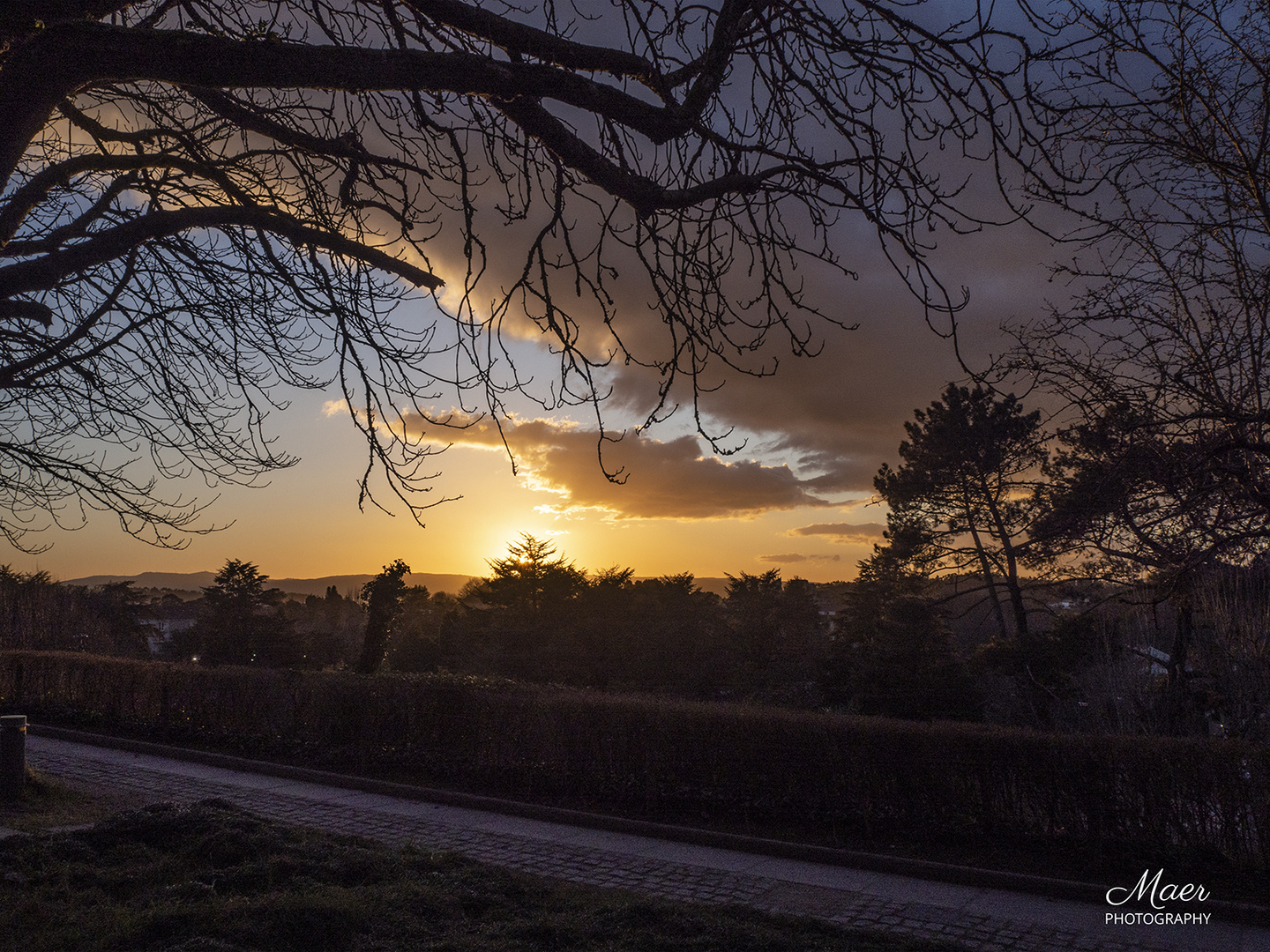 Puesta de sol. Febrero 2023.