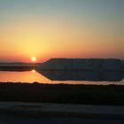 Puesta de sol salina Sanlucar de Barrameda.