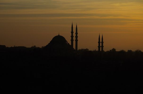 Puesta de sol tras las mezquitas