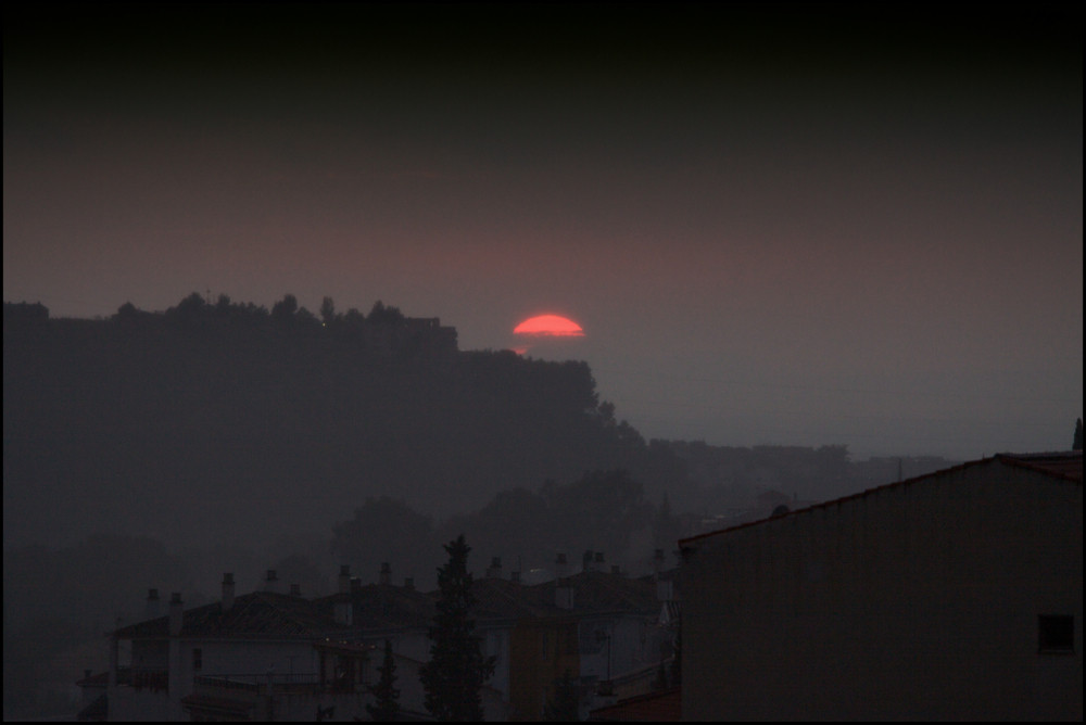 Puesta del sol - Cenes de la vega / Granada Septiembre 2009