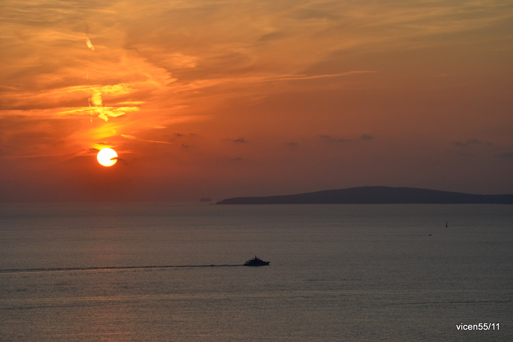 Puesta desde Sá Torre LLucmajor