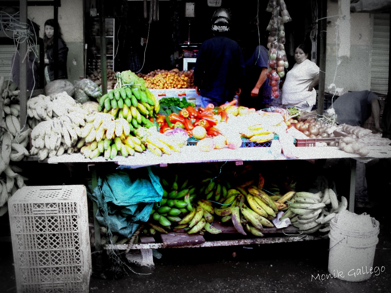 puesto de verduras en la comuna SJ