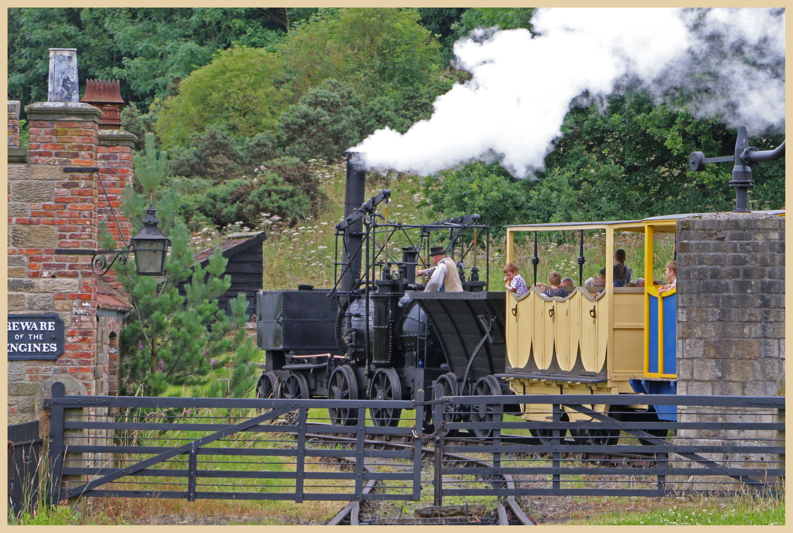 Puffing Billy steam engine at beamish