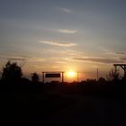 Pullman City im Harz bei Sonnenuntergang