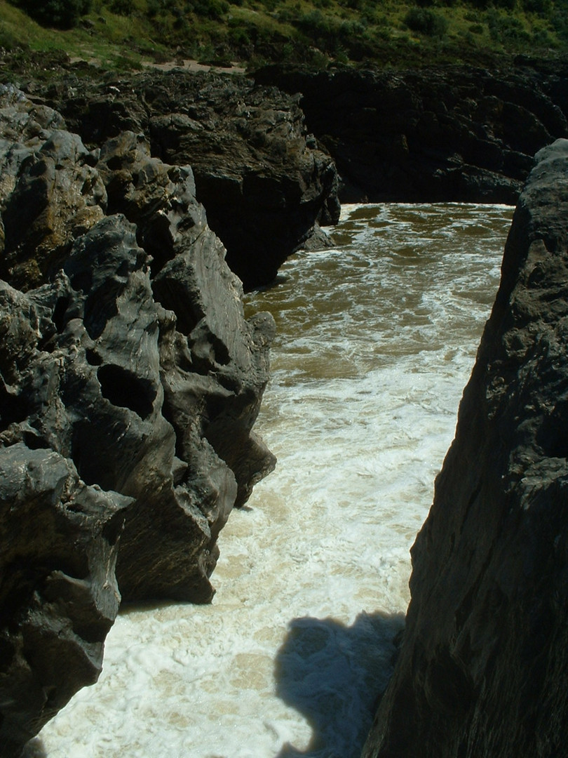 Pulo do Lobo - Wasserfall Ausgang