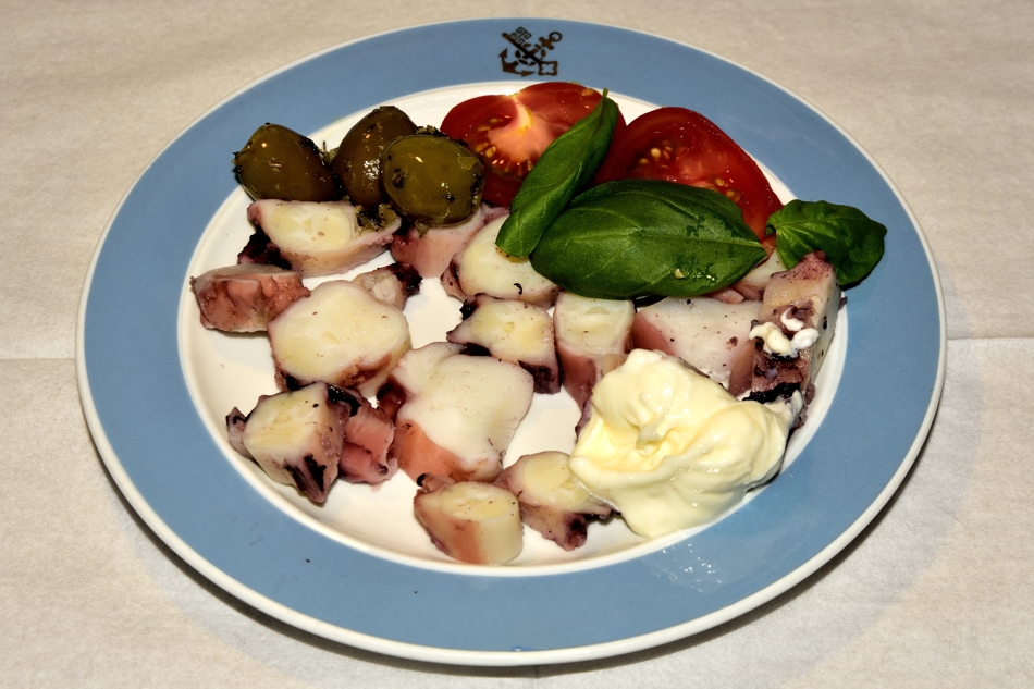 Pulpo - Krake gekocht -