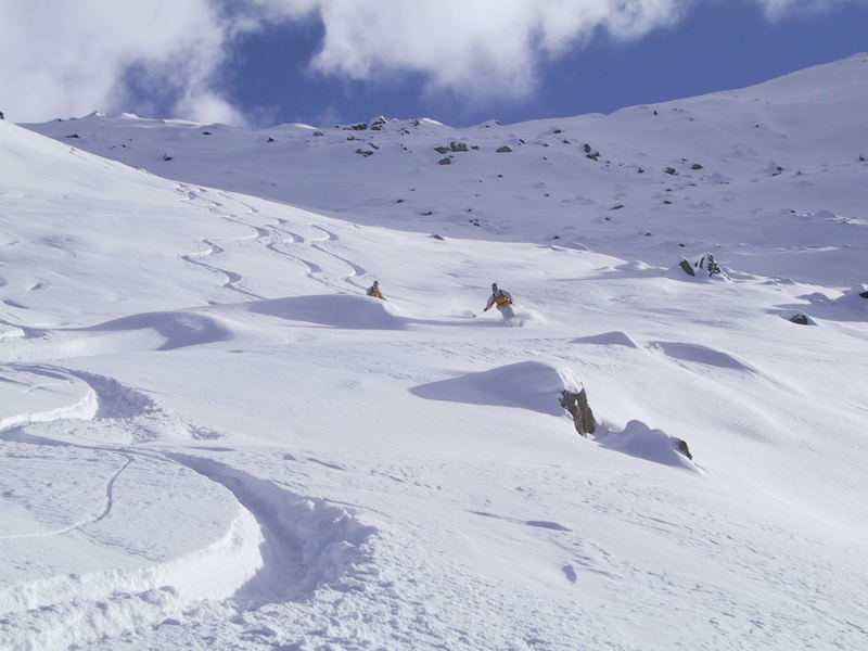 Pulverschnee in Zermatt