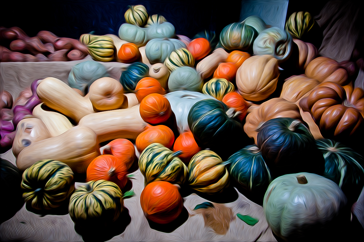 Pumpkins pixel-bent @Borough Market