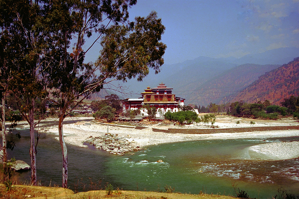 Punakha Dzong between the rivers