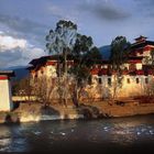 Punakha Dzong in the sunset light