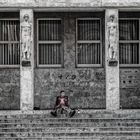 Punk on stair