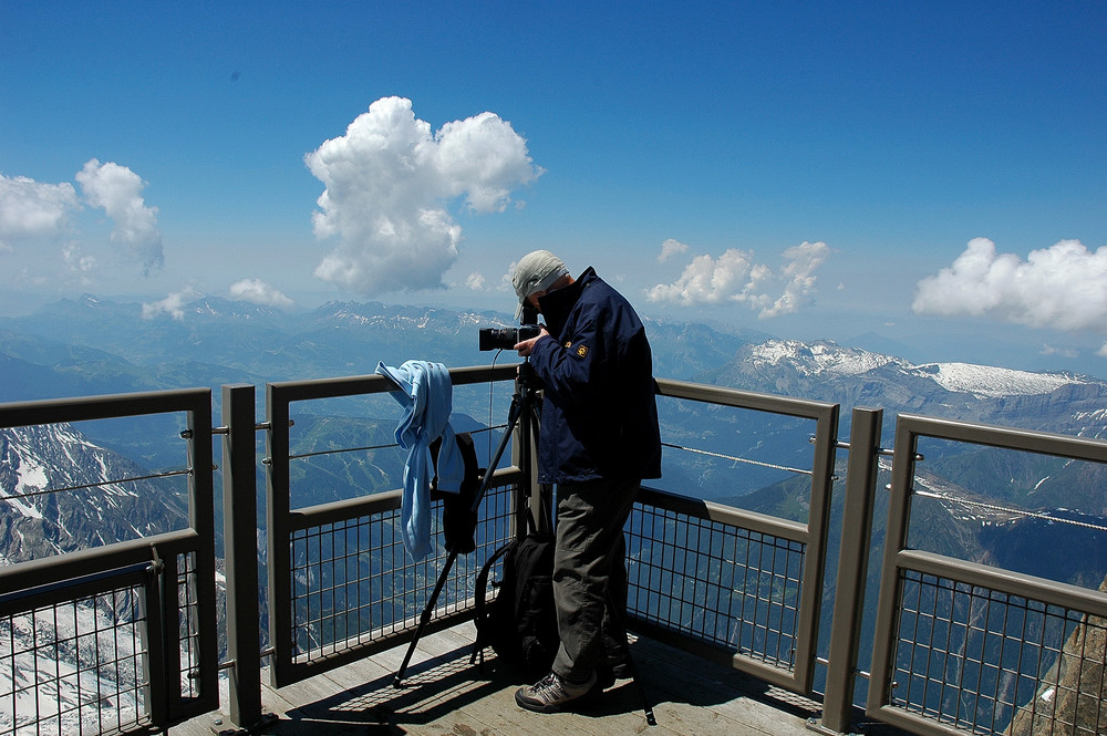 Punta Helbronner, a 3452m di altezza - valle D'Aosta