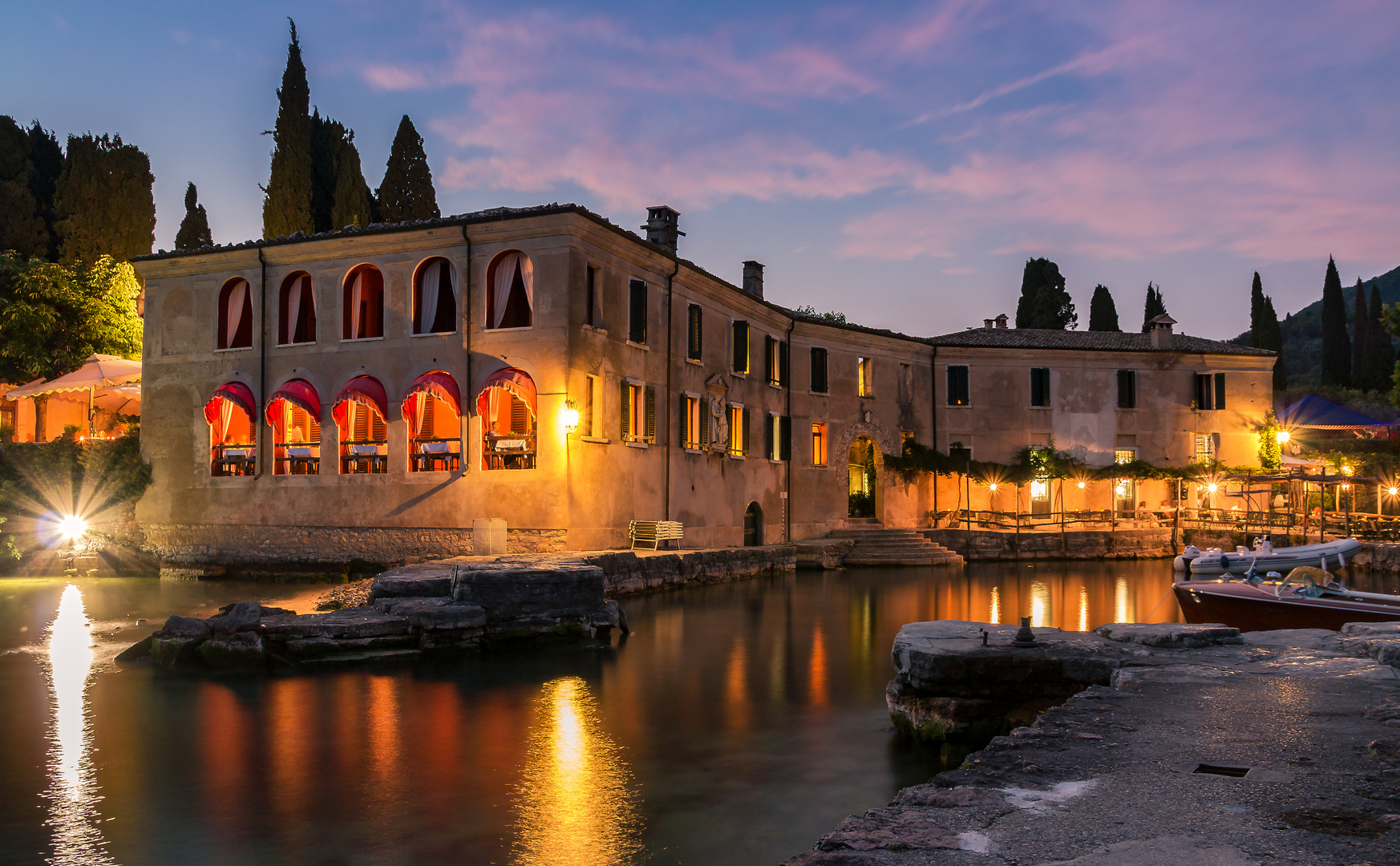 Punta San Vigilio Foto & Bild italy, sunset, world Bilder auf