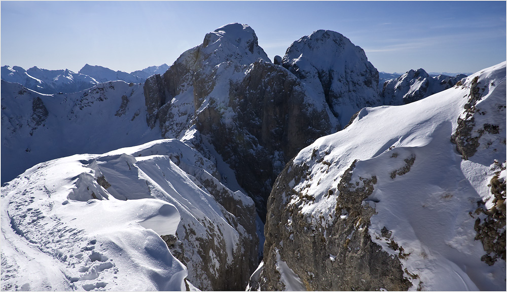 Punta Vallaccia hoch über dem Val di Fassa