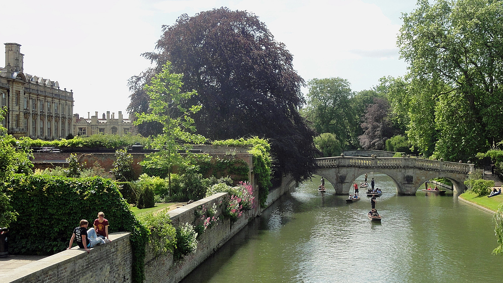 punting on river Cam