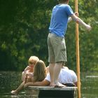 Punting on the Cam, Cambridge.