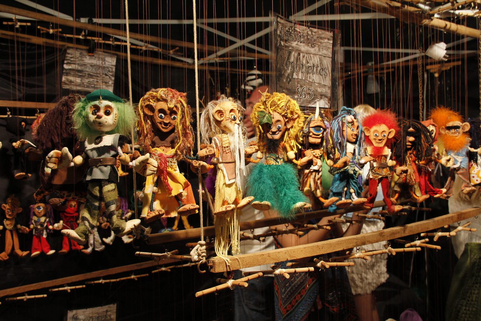 Puppets on string